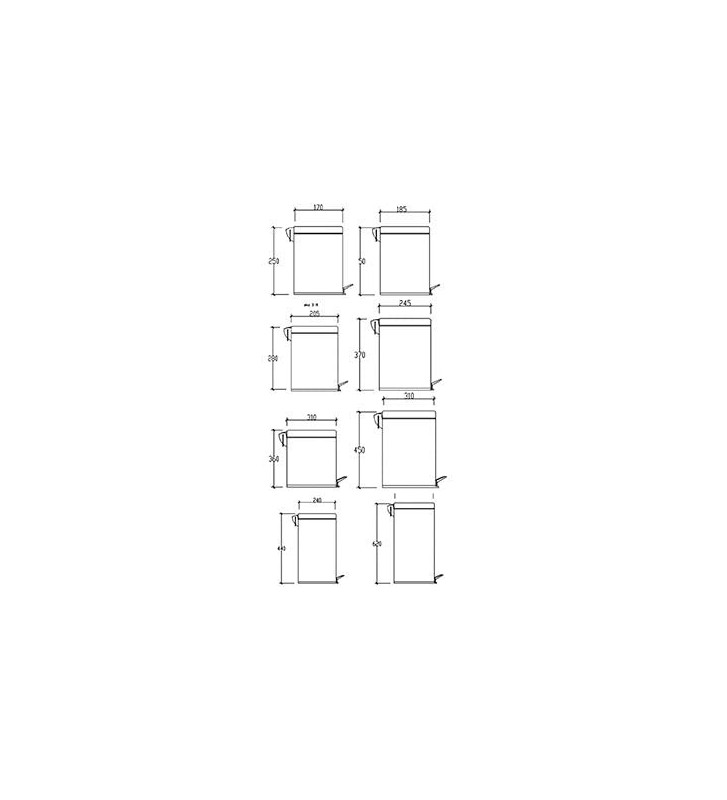 Chrome Inox Cartridge Tema Soft Closing 12L 309