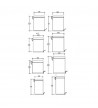 Chrome Inox Cartridge Tema Soft Closing 20L 906
