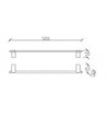 Chrome Towel Wall Mounted Premium Theme 71005