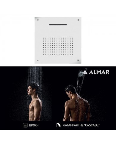 ΚΕΦ.ΟΡΟΦ.TEMPTATION 50x50 ALMAR INOX WHITE MATT