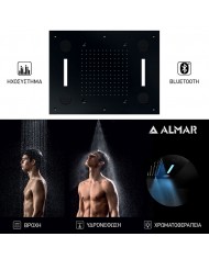 ΚΕΦΑΛΗ ΟΡΟΦ.TEMPTATION 63x48 ΗΧΟΣ-ΧΡΩΜΑΤ.ALMAR INOX BLACK MATT