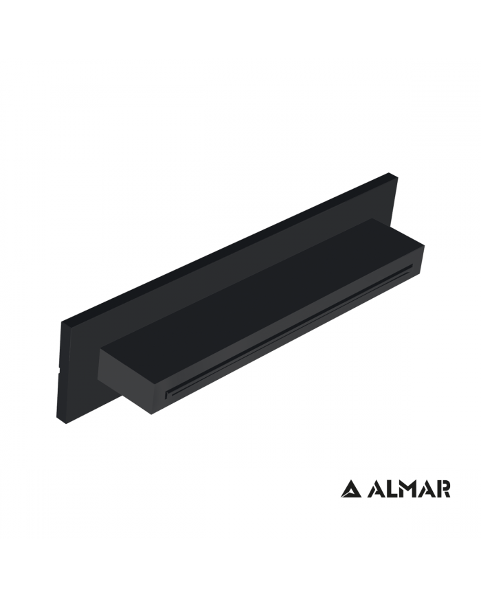 ΚΕΦΑΛΗ ΝΤΟΥΖ ΚΑΤΑΡΡΑΚΤΗΣ XL 34,6x8 ALMAR INOX BLACK MATT