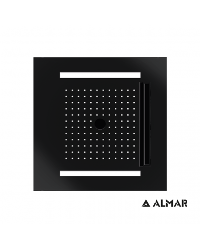 ΚΕΦΑΛΗ ΟΡΟΦ.TEMOTION ΧΡΩΜΑΤ/ΠΕΙΑ 50x50 ALMAR INOX BLACK MATT