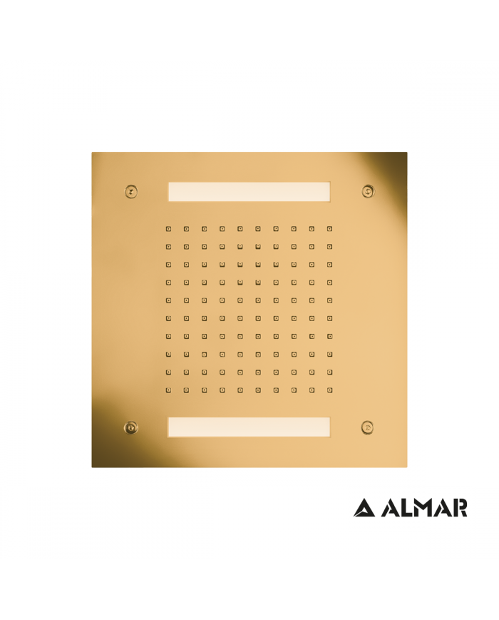 ΚΕΦΑΛΗ ΟΡΟΦ.TEMPTATION 30x30 ΧΡΩΜΑΤ/ΠΕΙΑ ALMAR INOX PVD BRUSHED GOLD