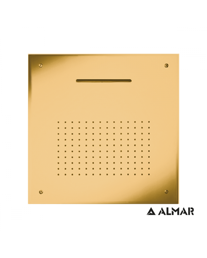 ΚΕΦ.ΟΡΟΦ.TEMPTATION 50x50 ALMAR INOX PVD BRUSHED GOLD