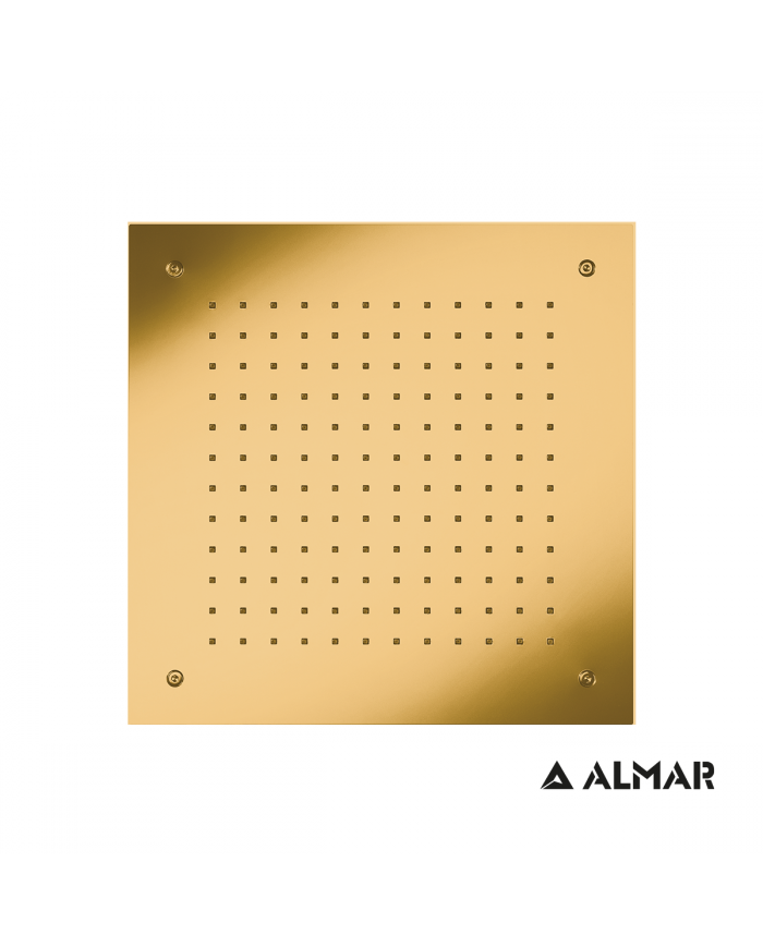 ΚΕΦΑΛΗ ΝΤΟΥΖ ΟΡΟΦΗΣ ENTOIX.TEMPTATION 38x38 INOX PVD BRUSHED GOLD