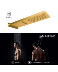 ΚΕΦ.ΝΤΟΥΖ ΚΑΤΑΡΡ.SMART 19,2x5,5 ALMAR AISI316 INOX PVD BLACK BRUSHED