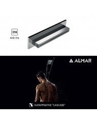 ΚΕΦΑΛΗ ΝΤΟΥΖ ΚΑΤΑΡΡΑΚΤΗΣ XL 34,6x8 ALMAR BRUSHED INOX