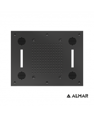 ΚΕΦΑΛΗ ΟΡΟΦ.TEMPTATION 63x48 ΗΧΟΣ-ΧΡΩΜΑΤ.ALMAR INOX PVD BLACK BRUSHED