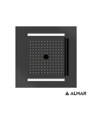 ΚΕΦΑΛΗ ΟΡΟΦ.TEMOTION ΧΡΩΜΑΤ/ΠΕΙΑ 50x50 ALMAR INOX PVD BLACK BRUSHED