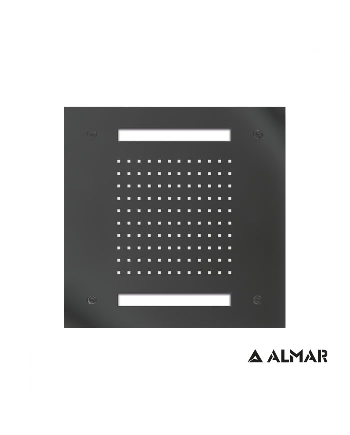 ΚΕΦΑΛΗ ΟΡΟΦ.TEMPTATION 30x30 ΧΡΩΜΑΤ/ΠΕΙΑ ALMAR INOX PVD BLACK BRUSHED