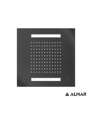 ΚΕΦΑΛΗ ΟΡΟΦ.TEMPTATION 30x30 ΧΡΩΜΑΤ/ΠΕΙΑ ALMAR INOX PVD BLACK BRUSHED