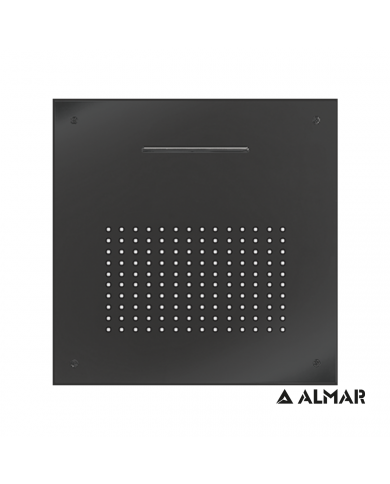 ΚΕΦ.ΟΡΟΦ.TEMPTATION 50x50 ALMAR INOX PVD BLACK BRUSHED