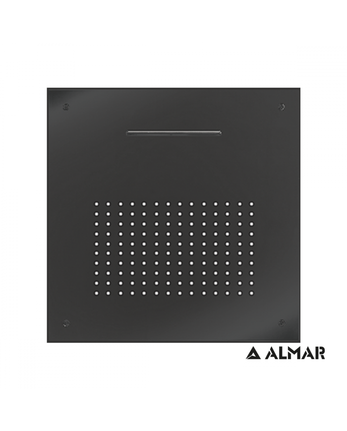 ΚΕΦ.ΟΡΟΦ.TEMPTATION 50x50 ALMAR INOX PVD BLACK BRUSHED