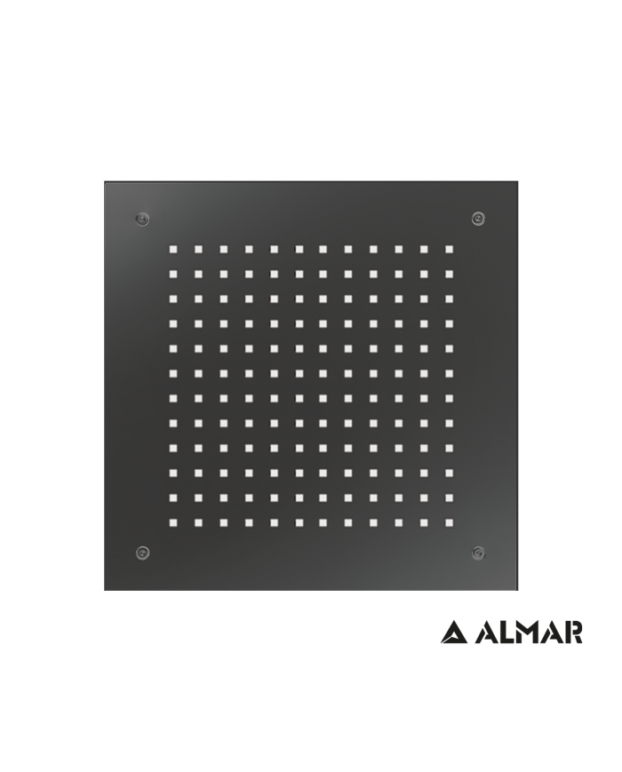 ΚΕΦΑΛΗ ΝΤΟΥΖ ΟΡΟΦΗΣ ENTOIX.TEMPTATION 38x38 INOX PVD BLACK BRUSHED