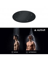 ΚΕΦΑΛΗ ΟΡΟΦ.TEMPTATION Φ38 ALMAR INOX PVD BLACK BRUSHED