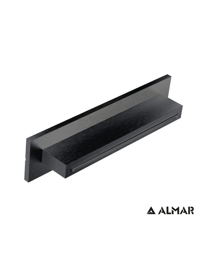 ΚΕΦΑΛΗ ΝΤΟΥΖ ΚΑΤΑΡΡΑΚΤΗΣ XL 34,6x8 ALMAR INOX PVD BLACK BRUSHED