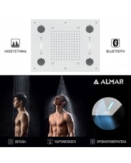 ΚΕΦΑΛΗ ΟΡΟΦ.TEMPTATION 63x48 ΗΧΟΣ-ΧΡΩΜΑΤ.ALMAR INOX WHITE MATT