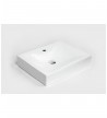Washbasin Daphne Isvea Amco Rectangular White 53.5 x 41.5cm