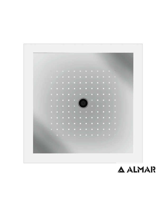 ΚΕΦΑΛΗ ΟΡΟΦ.ICICLE-Χ.ΠΛΑΙΣΙΟ-ΧΡΩΜΑΤ/ΠΕΙΑ 47x47 ALMAR BRUSHED INOX