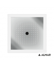 ΚΕΦΑΛΗ ΟΡΟΦ.ICICLE-Χ.ΠΛΑΙΣΙΟ-ΧΡΩΜΑΤ/ΠΕΙΑ 47x47 ALMAR BRUSHED INOX