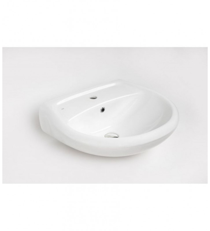 Bathroom sink with Rossa Isvea Amco Column White 60Χ50 cm
