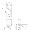 SET Cersanit Facile Rimless CleanOn basin & cistern & cover