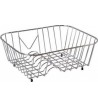 Stainless steel basket for sink Sanitec No1 (33x28)