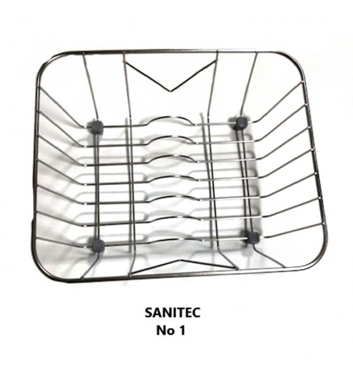 Stainless steel basket for sink Sanitec No1 (33x28)