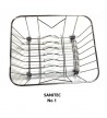 Stainless steel basket for sink Sanitec No1 (33x28)