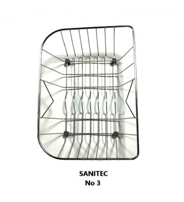 Καλάθι ανοξείδωτο για νεροχύτη Sanitec No3 (40x31)