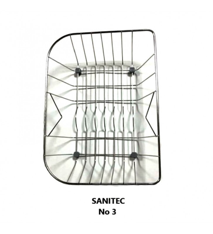 Stainless steel basket for sink Sanitec No3 (40x31)