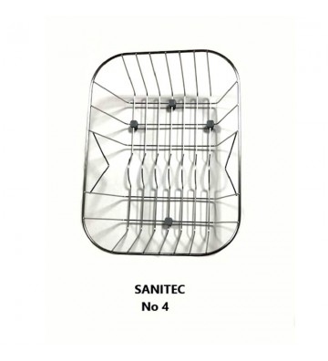 Stainless steel basket for sink Sanitec No4 (39x30)