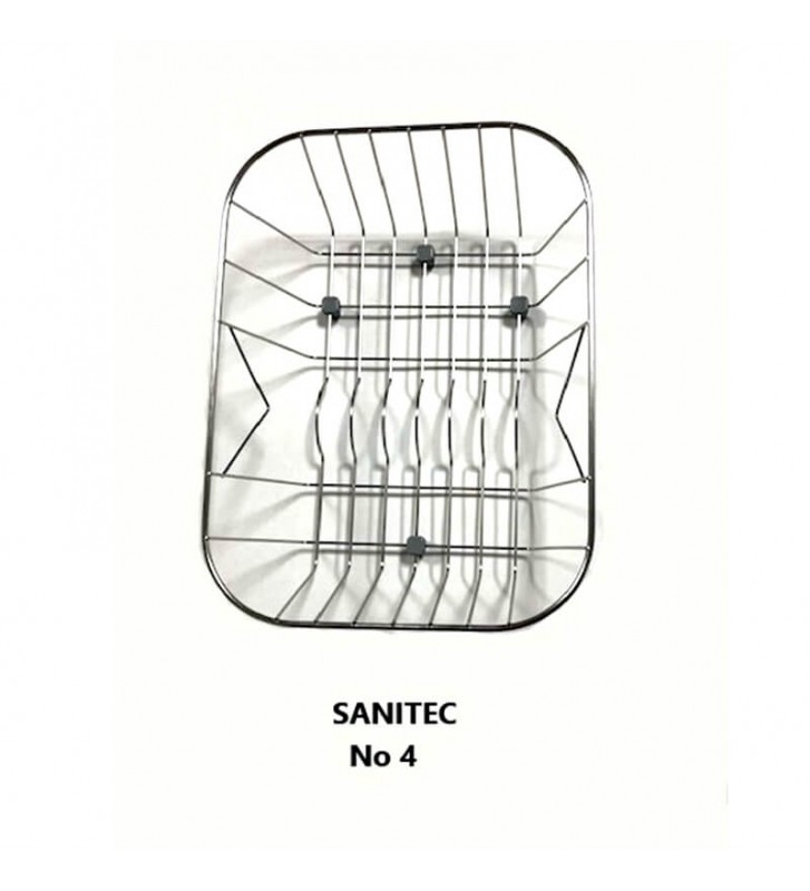Stainless steel basket for sink Sanitec No5 (43x37)