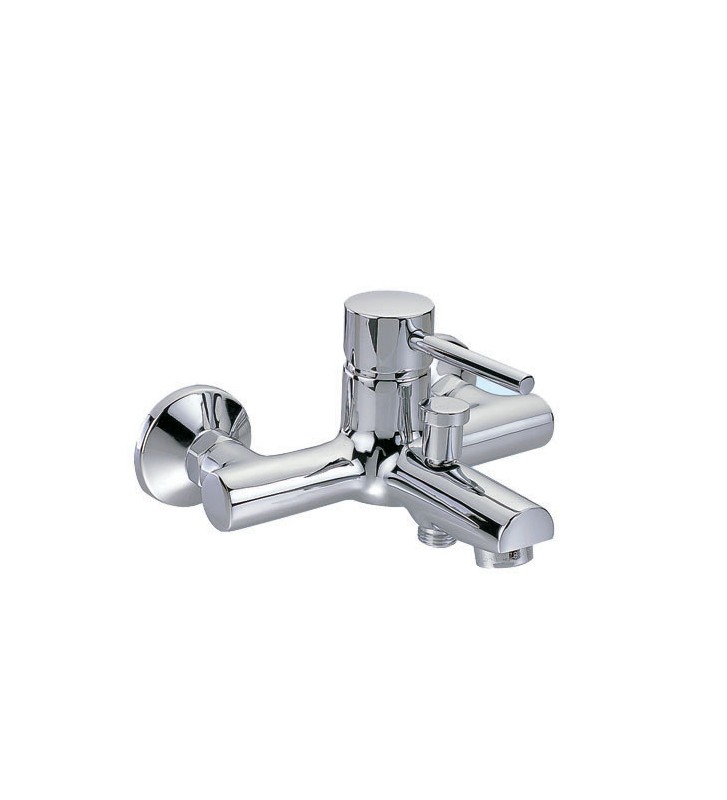 Bathroom faucet H-IT Slim Inox Wall Set