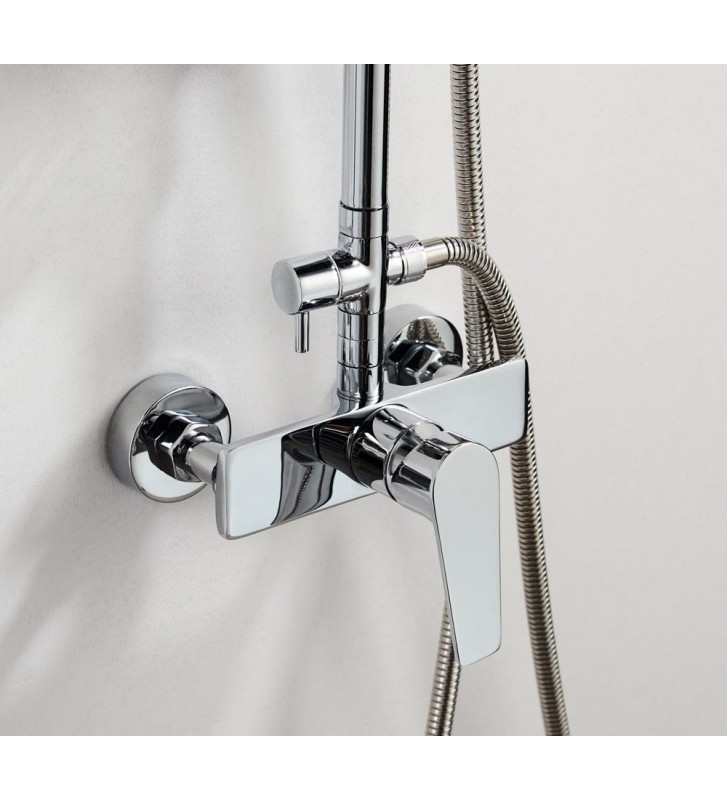 Extendable Shower Column with Faucet Tema Roma Bianco 2 Ways (53476)