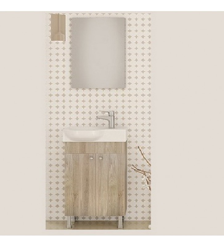 Bathroom Furniture Drop Litos 45 Natural PL Wood