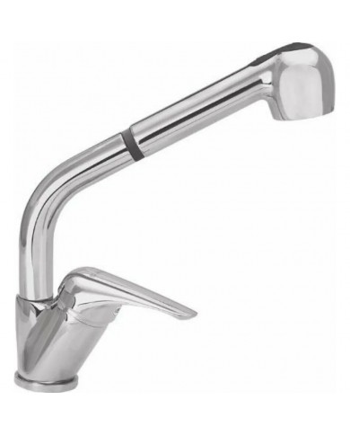 Μπαταρία Νεροχύτη Πάγκου Pull Out Με Βουρτσάκι Modea Elit (00-02033)