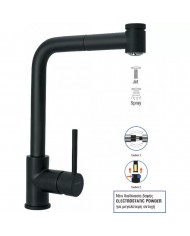 Countertop Sink Faucet Tall Pull Out Modea Line Black Matt(00-02084/B)
