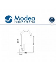 Countertop Sink Faucet Tall Modea Omega Rouxouni BTU Chrome (00-02066)