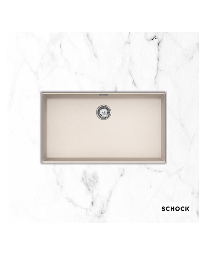 Νεροχύτης Υποκαθήμενος Schock Cristalite Manhattan Μία Γούρνα 75x45,6cm