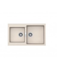 Νεροχύτης Ένθετος Schock Cristalite Manhattan με Δύο Γούρνες 86x50cm