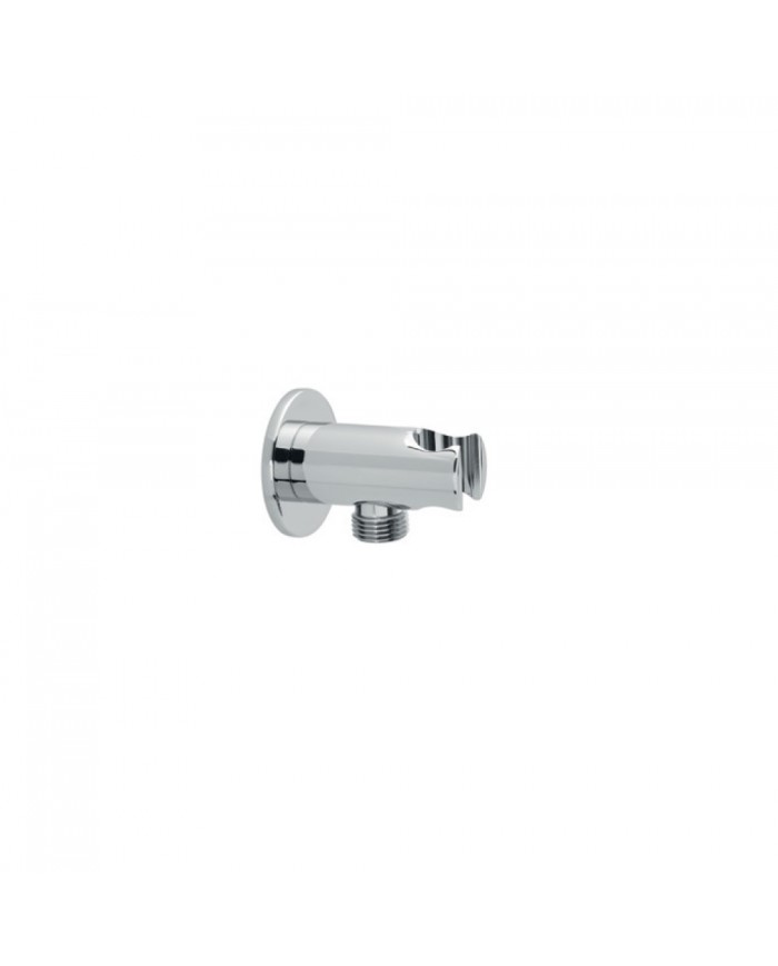 Επίτοιχη Ορειχάλκινη Παροχή Νερού Modea 1/2 , Ø30mm Με στήριγμα τηλεφώνου Χρωμέ (00-07550)