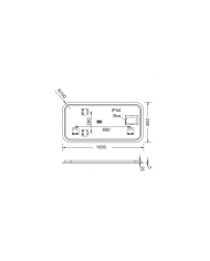 Καθρέφτης Μπάνιου Φωτιζόμενος Led Luminor Just 50x100 (JUS50100)