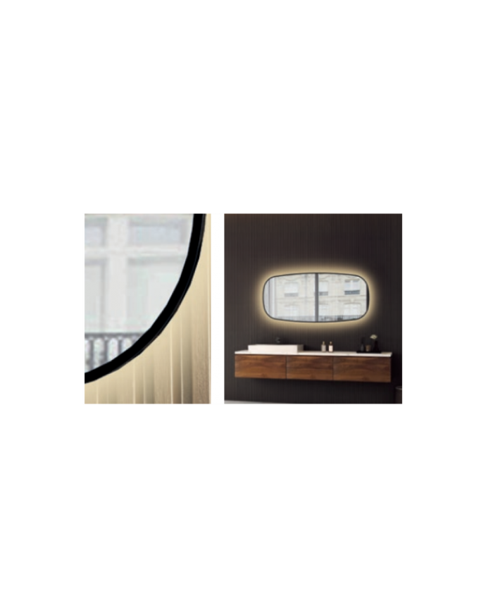 Καθρέφτης Μπάνιου Φωτιζόμενος Αντιθαμβωτικός Led Luminor Zen 50x110