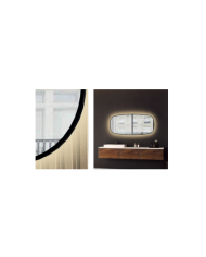 Καθρέφτης Μπάνιου Φωτιζόμενος Αντιθαμβωτικός Led Luminor Zen 50x110