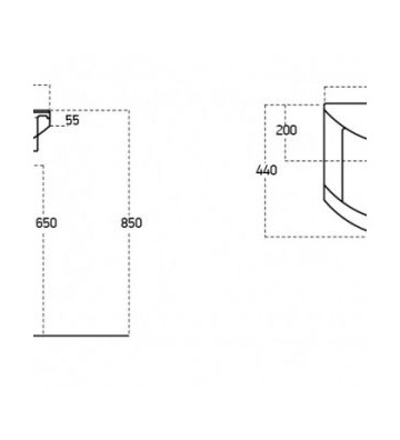 Bathroom Furniture RITMO 55