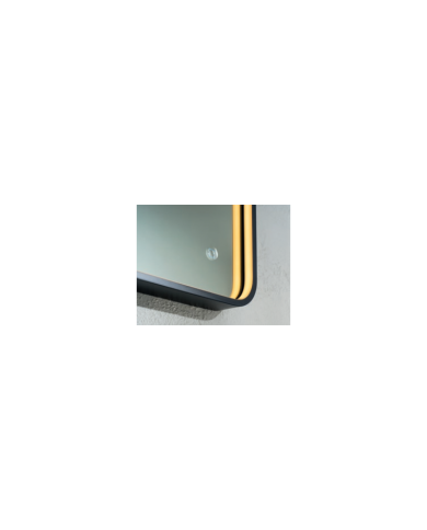 Καθρέφτης Μπάνιου Φωτιζόμενος Led με Μαύρο Μεταλλικό Πλαίσιο Luminor Cob Light 50x70