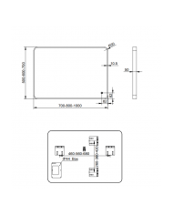 Καθρέφτης Μπάνιου Φωτιζόμενος Led με Μαύρο Μεταλλικό Πλαίσιο Luminor Cob Light 50x70