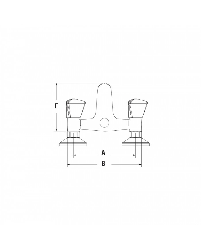 Modea Viospiral Corona Chrome Bathroom Faucet Wall-Mounted Set With Shower Telephone, Spiral & Base(00-04300)